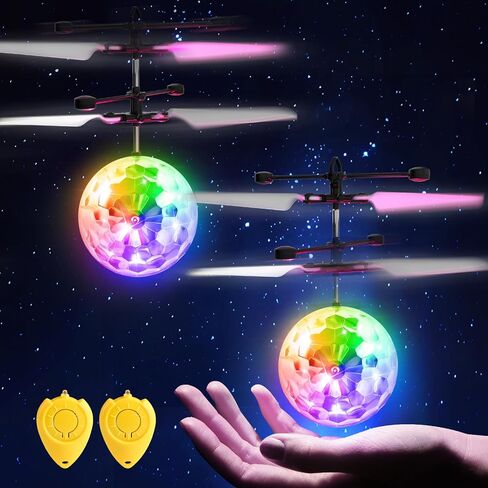 Flying Orb Ball, Magic Hover Flying Ball Toy with Rechargeable, Light Up Floating Ball Indoor Outdoor Toys Gifts for Bithday Boys Girls Ages 6 7 8 9 10+ Year Old in Kuwait