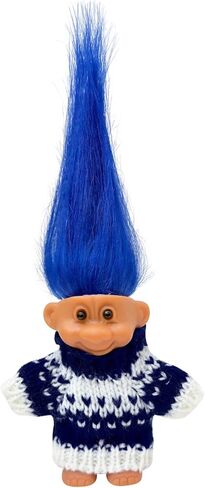 Retro Vintage Lucky Troll Dolls Assorted Hair Colors Chromatic Adorable for Collections, School Project, Arts and Crafts, Party Favors (Pink) in Saudi Arabia