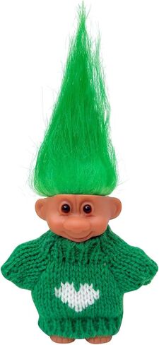 Retro Vintage Lucky Troll Dolls Assorted Hair Colors Chromatic Adorable for Collections, School Project, Arts and Crafts, Party Favors (Pink) in Saudi Arabia