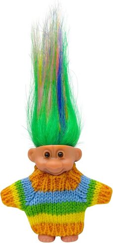 Retro Vintage Lucky Troll Dolls Assorted Hair Colors Chromatic Adorable for Collections, School Project, Arts and Crafts, Party Favors (Pink) in Saudi Arabia