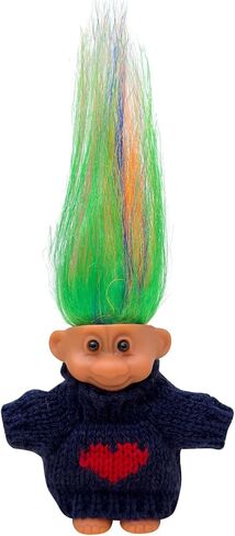Retro Vintage Lucky Troll Dolls Assorted Hair Colors Chromatic Adorable for Collections, School Project, Arts and Crafts, Party Favors (Pink) in Saudi Arabia