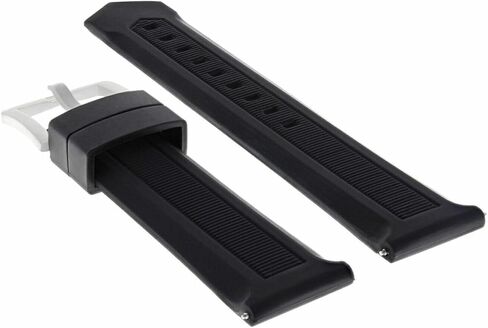 حزام Ewatchparts مطاطي 21 ملم متوافق مع تاغ هوير فورمولا 1 موديل WAH1110 CAH1110 أسود in Saudi Arabia