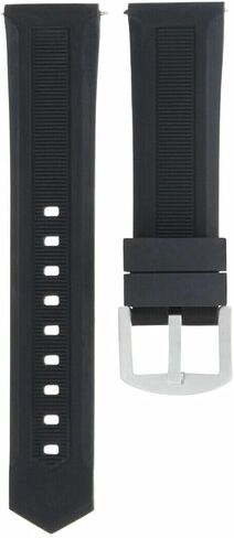 حزام Ewatchparts مطاطي 21 ملم متوافق مع تاغ هوير فورمولا 1 موديل WAH1110 CAH1110 أسود in Saudi Arabia