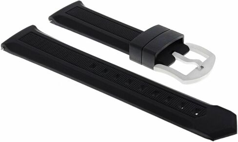 حزام Ewatchparts مطاطي 21 ملم متوافق مع تاغ هوير فورمولا 1 موديل WAH1110 CAH1110 أسود in Saudi Arabia