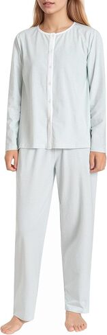 Latuza Women's Petite Cotton Pajama Set Striped Button Down Pjs in Saudi Arabia