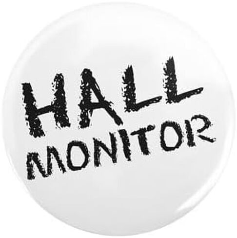 شاشة CafePress Hall، زر مدرسي مضحك، 2.25 بوصة، زر Pinback مستدير in Kuwait