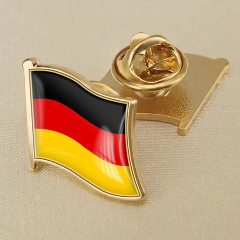 Germany flag resin lapel pin German badge brooch Flag shape in Saudi Arabia