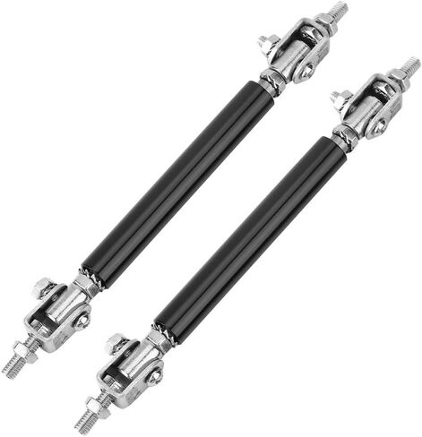 Aramox Car Bumper Protector, 2Pcs 75mm Universal Car Front Rear Bumper Protector Lip Rod Splitter Strut Tie Bar Support (Black) in Saudi Arabia