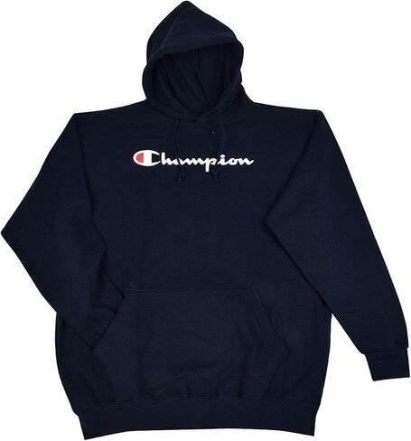 Champion Men's Big and Tall Script Logo Pullover Hoodie in Saudi Arabia