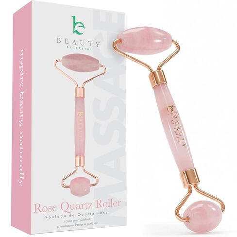 Rose Quartz Face Roller - Relaxation Gifts for Women, Skin Care Tools for Fine Lines and Wrinkles, Teenage Girl Gifts, Beauty Gift Ideas, Face Massager Tools, Facial Tools, Self Care Gifts for Women in Kuwait