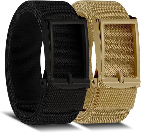 DOOPAI Stretch Canvas Belt for Men, Adjustable Elastic Holeless Web Belt for Casual, Golf, and Work, with Bottle Opener in Saudi Arabia