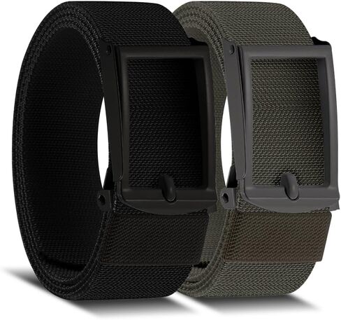 DOOPAI Stretch Canvas Belt for Men, Adjustable Elastic Holeless Web Belt for Casual, Golf, and Work, with Bottle Opener in Saudi Arabia
