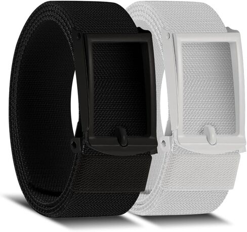 DOOPAI Stretch Canvas Belt for Men, Adjustable Elastic Holeless Web Belt for Casual, Golf, and Work, with Bottle Opener in Saudi Arabia