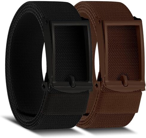 DOOPAI Stretch Canvas Belt for Men, Adjustable Elastic Holeless Web Belt for Casual, Golf, and Work, with Bottle Opener in Saudi Arabia