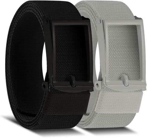 DOOPAI Stretch Canvas Belt for Men, Adjustable Elastic Holeless Web Belt for Casual, Golf, and Work, with Bottle Opener in Saudi Arabia