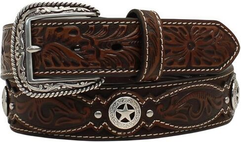 ARIAT Men's Floral Embossed Belt in Saudi Arabia