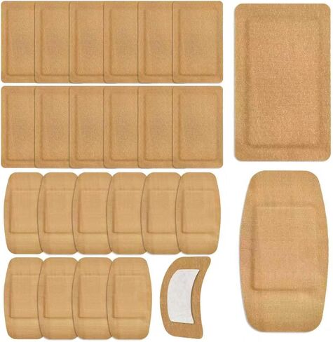 24 Set Extra Large Bandages Bulk 5" x 3", 6" x 3" Flexible Adhesive Wound Care Fabric Bandages Large Size Breathable with Non-Stick Pad for First Aid Wound Care in Saudi Arabia
