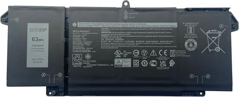 JHT2H Battery 52Wh 6500mAh 4-Cell 7.6V Compatible with Dell Latitude 7310 7410 / Latitude 7410 Chromebook Enterprise Series Y7HR3 35J09 4V5X2 HRGYV WY9MP XMV7T 009YYF in Saudi Arabia