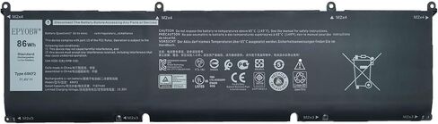JHT2H Battery 52Wh 6500mAh 4-Cell 7.6V Compatible with Dell Latitude 7310 7410 / Latitude 7410 Chromebook Enterprise Series Y7HR3 35J09 4V5X2 HRGYV WY9MP XMV7T 009YYF in Saudi Arabia