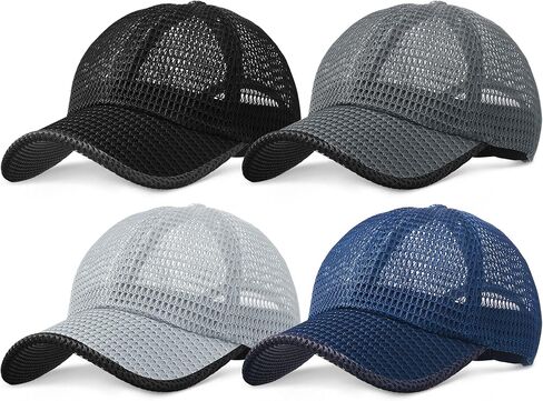 Foaincore Summer Mesh Baseball Cap for Men Adjustable Breathable Caps Women Men's Hat Quick Dry Hats Casual Trucker Hat in Saudi Arabia