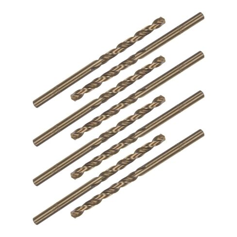 uxcell 8pcs 4.1mm Drilling Dia Straight Shank High-Speed Steel Cobalt Metric Twist Drill Bit Rotary Tool in Saudi Arabia