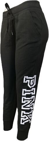 Victoria's Secret Pink Fleece Skinny Joggers Pant Size Medium Color Black New in Saudi Arabia