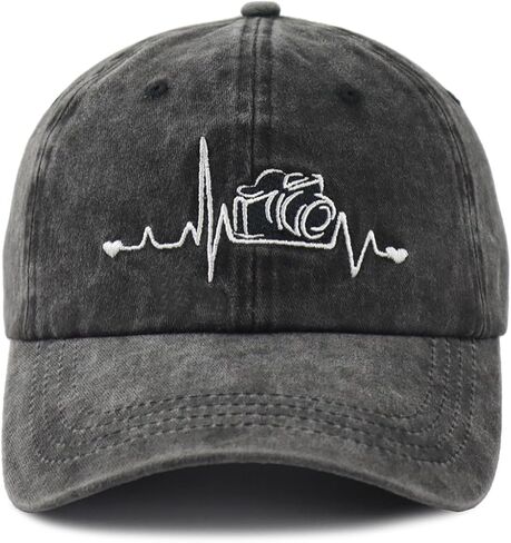 Photographer Gifts for Women Men, Camera Hat, Photography Baseball Cap, Mothers Fathers Day Christmas Birthday Gifts for Dad Mom Papa Mama Wife Aunt Black in Saudi Arabia