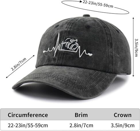 Photographer Gifts for Women Men, Camera Hat, Photography Baseball Cap, Mothers Fathers Day Christmas Birthday Gifts for Dad Mom Papa Mama Wife Aunt Black in Saudi Arabia