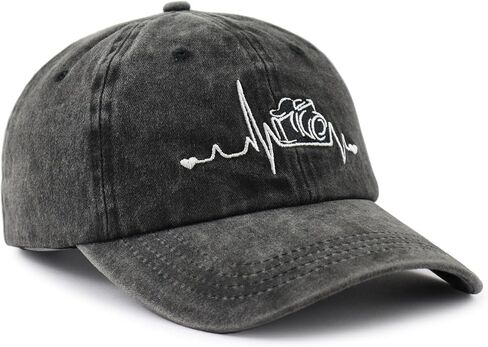 Photographer Gifts for Women Men, Camera Hat, Photography Baseball Cap, Mothers Fathers Day Christmas Birthday Gifts for Dad Mom Papa Mama Wife Aunt Black in Saudi Arabia