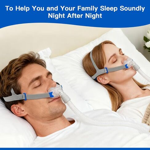 CPAP Nasal Pillow Mask, Nasal Pillow Set with Detachable Headgear, Frame, Tube and 3 Different Sizes of Nasal Pillows(S,M,L) in Saudi Arabia