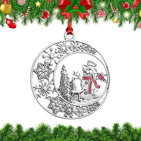 Christmas Gnome Ornaments Decoration, 2025 Solid Pewter Christmas Tree Hanging Ornament Handcrafted Metal for Christmas Trees Home Party Party Gifts (Santa Gnome) in Saudi Arabia