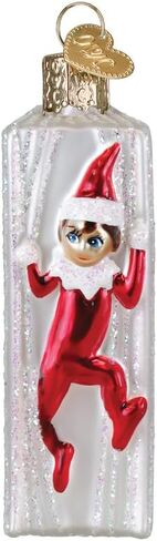Old World Christmas The Elf on The Shelf Book Glass Blown Ornament for Christmas Tree, Handcrafted Holiday Decoration in Saudi Arabia