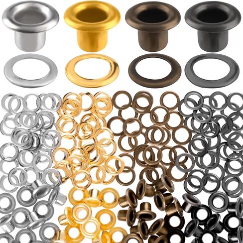 VARMDUKKE 60 Sets 3mm Metal Eyelets, 12 Colors Eyelets Grommets Kit, Round Small Eyelets with Washers, DIY Supplies Garment Accessory for Paper Crafts, Fabric Leather Belts in Saudi Arabia