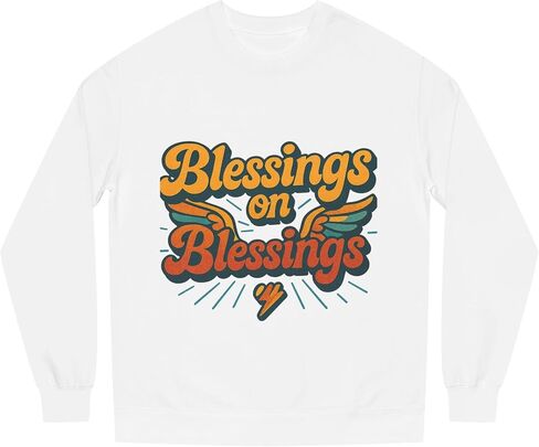 Galore Blessing Christian Crewneck Sweatshirt, Trendy Boho Christian Faith Women Sweatshirt Gift. in Saudi Arabia