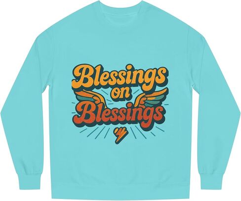 Galore Blessing Christian Crewneck Sweatshirt, Trendy Boho Christian Faith Women Sweatshirt Gift. in Saudi Arabia