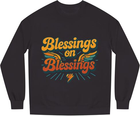 Galore Blessing Christian Crewneck Sweatshirt, Trendy Boho Christian Faith Women Sweatshirt Gift. in Saudi Arabia