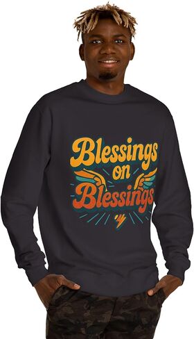 Galore Blessing Christian Crewneck Sweatshirt, Trendy Boho Christian Faith Women Sweatshirt Gift. in Saudi Arabia