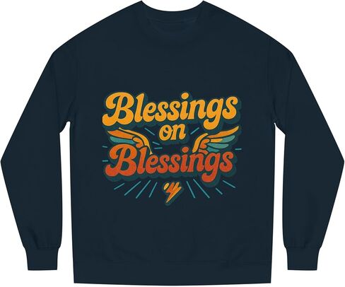 Galore Blessing Christian Crewneck Sweatshirt, Trendy Boho Christian Faith Women Sweatshirt Gift. in Saudi Arabia