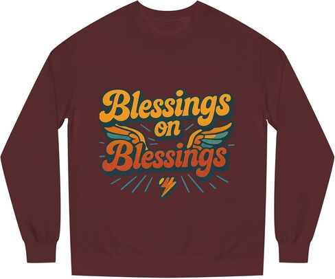 Galore Blessing Christian Crewneck Sweatshirt, Trendy Boho Christian Faith Women Sweatshirt Gift. in Saudi Arabia