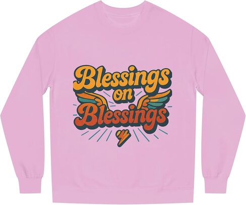 Galore Blessing Christian Crewneck Sweatshirt, Trendy Boho Christian Faith Women Sweatshirt Gift. in Saudi Arabia