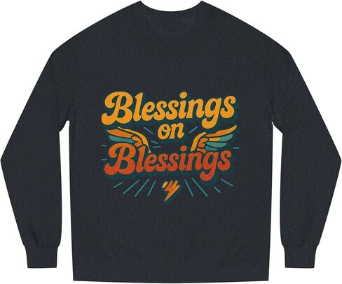 Galore Blessing Christian Crewneck Sweatshirt, Trendy Boho Christian Faith Women Sweatshirt Gift. in Saudi Arabia