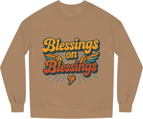 Galore Blessing Christian Crewneck Sweatshirt, Trendy Boho Christian Faith Women Sweatshirt Gift. in Saudi Arabia