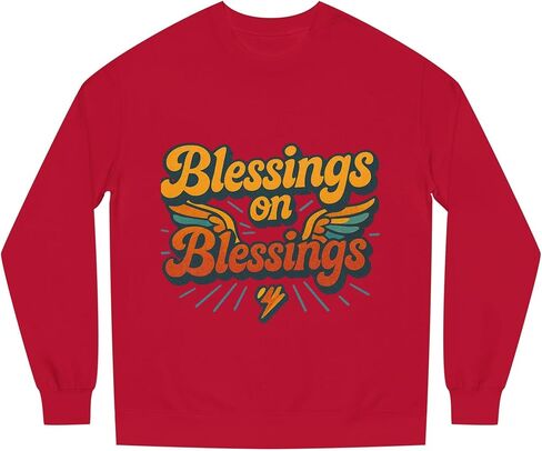 Galore Blessing Christian Crewneck Sweatshirt, Trendy Boho Christian Faith Women Sweatshirt Gift. in Saudi Arabia