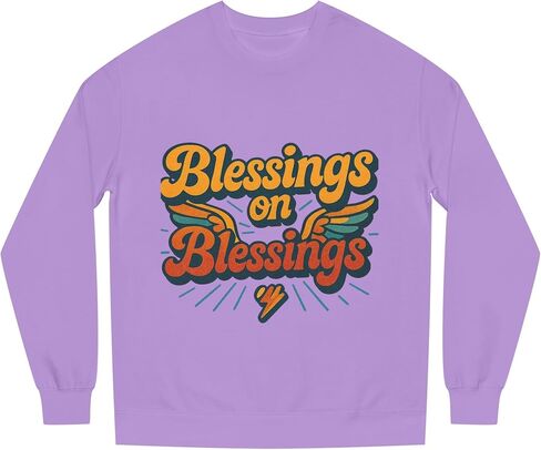 Galore Blessing Christian Crewneck Sweatshirt, Trendy Boho Christian Faith Women Sweatshirt Gift. in Saudi Arabia