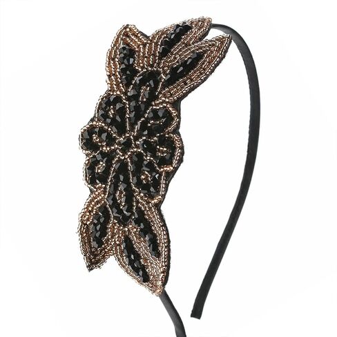 Beaupretty 1920S Headband Flapper Hair Accessory Lightweight Rhinestone Wedding Bride Headdress Party Hairband Retro Design in Saudi Arabia