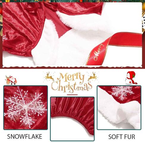 EARENT Christmas Cape Red Mrs Claus Costume Snowflake Claus Shawl Capes for Women (A-Red) in Saudi Arabia