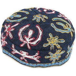 Bucharian Kippah Floral Design Assorted Colors in Saudi Arabia