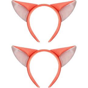 ZKRYHB 2PCS Costume Accessories Set Animal Fox Ear Headband Tie for Halloween Cosplay in Saudi Arabia