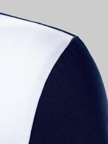 GUYOS mens Short Sleeve polo shirts with collar Men Contrast Panel Shirt in Saudi Arabia