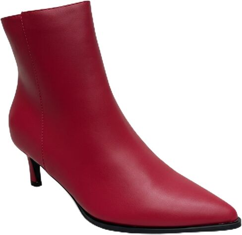 ABSOLEX Women 2.5-Inch Kitten Heel Sexy Pointed-Toe w/Side Zipper Ankle Booties in Kuwait